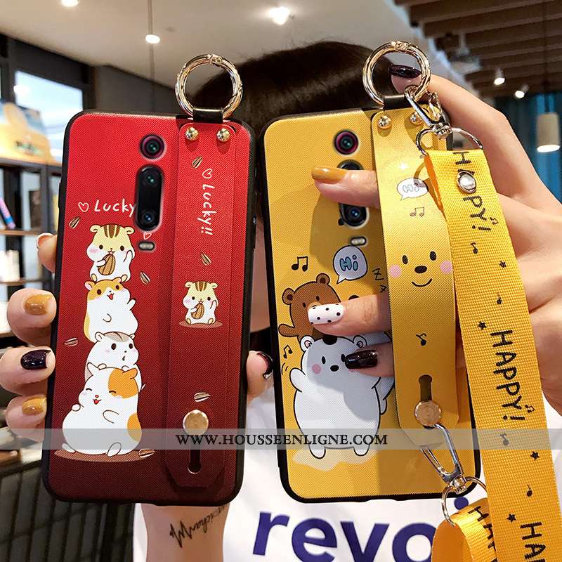 Coque Xiaomi Mi 9t Fluide Doux Silicone Téléphone Portable Incassable Protection Jaune