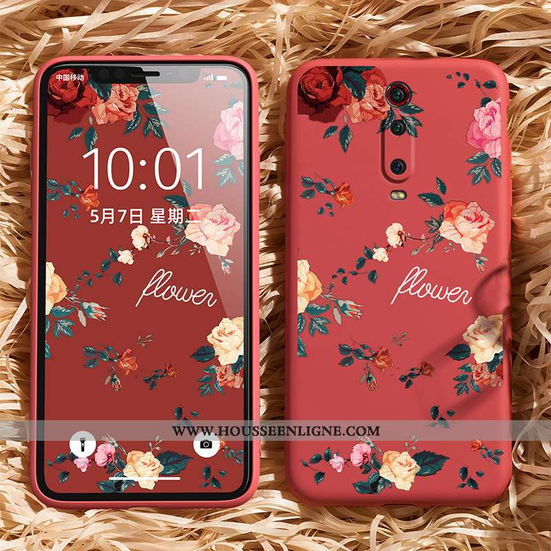 Coque Xiaomi Mi 9t Personnalité Créatif Vert Silicone Tendance Rouge Verte