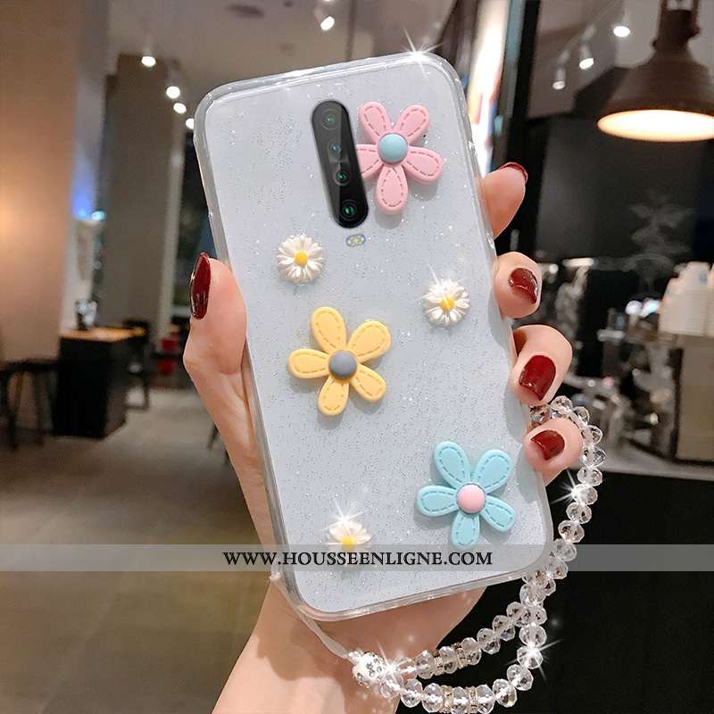 Coque Xiaomi Mi 9t Pro Charmant Transparent Petite Marguerite Téléphone Portable Cœur Nouveau Rouge 