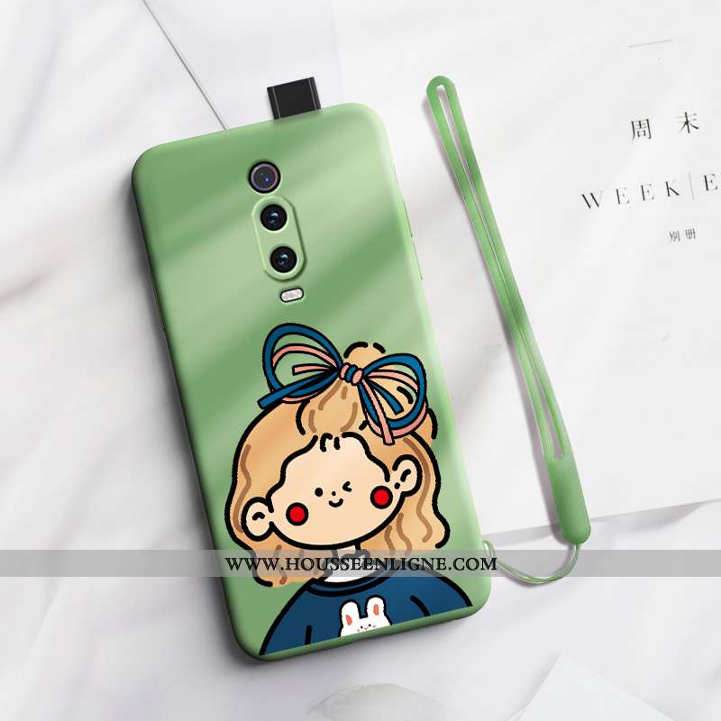 Coque Xiaomi Mi 9t Pro Créatif Dessin Animé Silicone Nouveau Art Petit Téléphone Portable Bleu