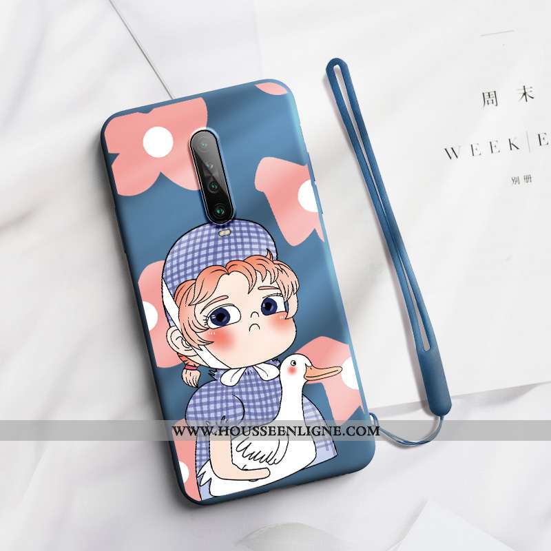Coque Xiaomi Mi 9t Pro Créatif Dessin Animé Silicone Nouveau Art Petit Téléphone Portable Bleu