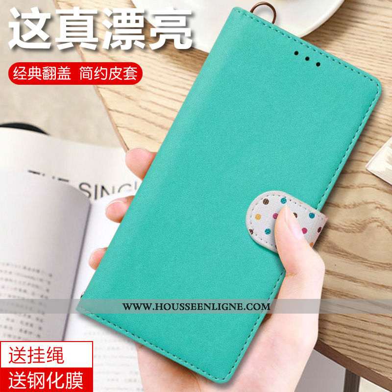 Coque Xiaomi Mi 9t Pro Cuir Fluide Doux Protection Bleu Incassable Tout Compris Étui