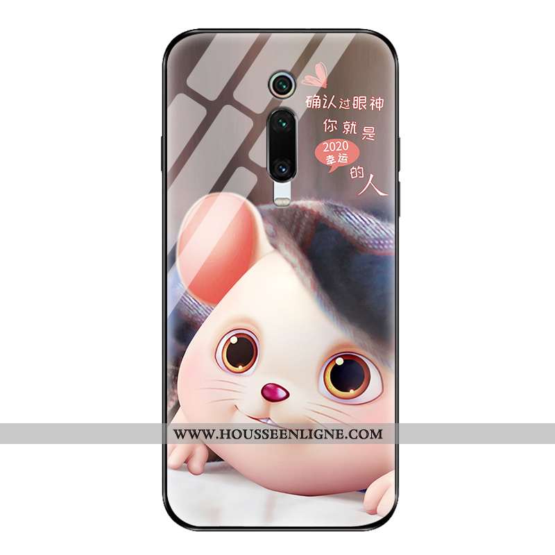 Coque Xiaomi Mi 9t Pro Délavé En Daim Personnalité Ultra Rouge Tendance Protection Incassable Marron