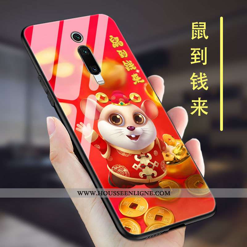 Coque Xiaomi Mi 9t Pro Délavé En Daim Personnalité Ultra Rouge Tendance Protection Incassable Marron