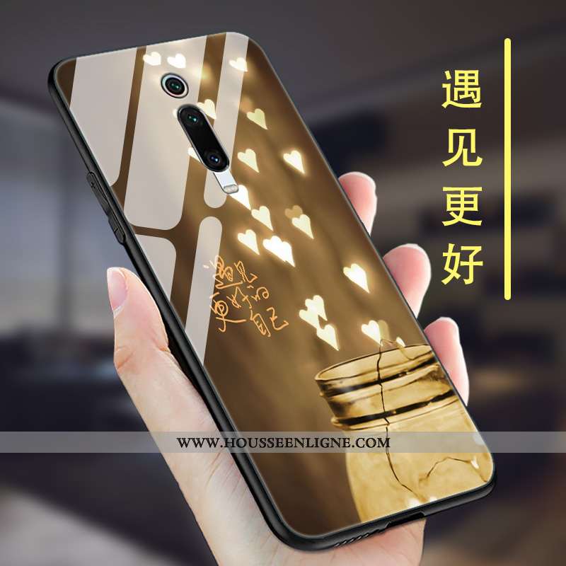 Coque Xiaomi Mi 9t Pro Délavé En Daim Personnalité Ultra Rouge Tendance Protection Incassable Marron