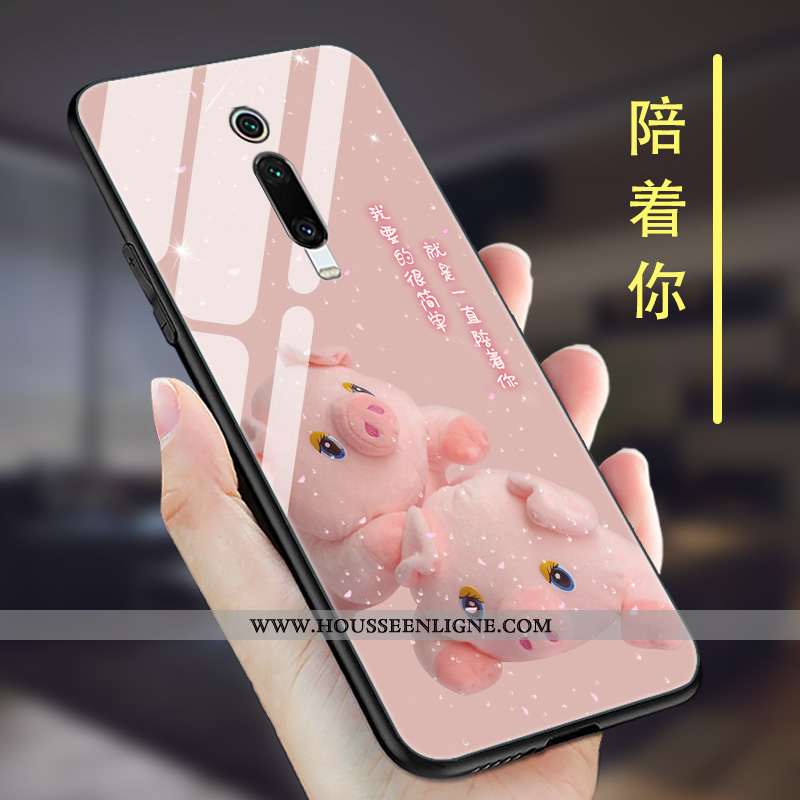 Coque Xiaomi Mi 9t Pro Délavé En Daim Personnalité Ultra Rouge Tendance Protection Incassable Marron