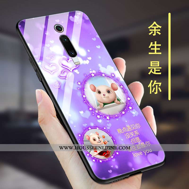 Coque Xiaomi Mi 9t Pro Délavé En Daim Personnalité Ultra Rouge Tendance Protection Incassable Marron