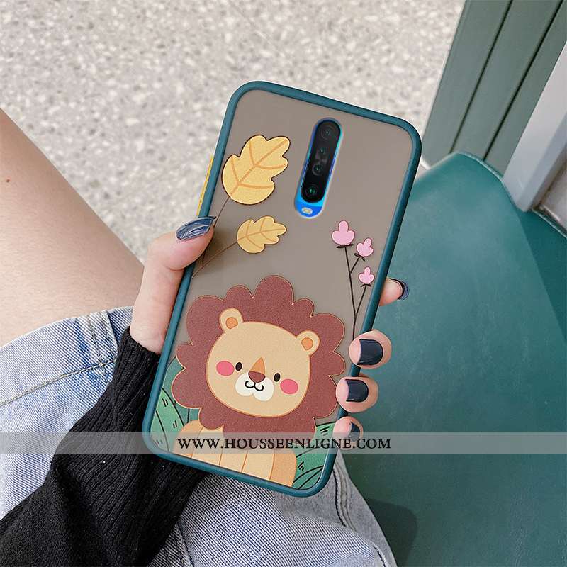Coque Xiaomi Mi 9t Pro Fluide Doux Protection Dessin Animé Lion Difficile Net Rouge Charmant Bleu
