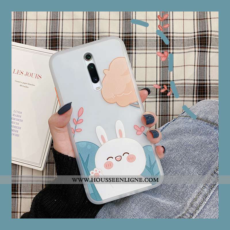 Coque Xiaomi Mi 9t Pro Fluide Doux Protection Dessin Animé Lion Difficile Net Rouge Charmant Bleu