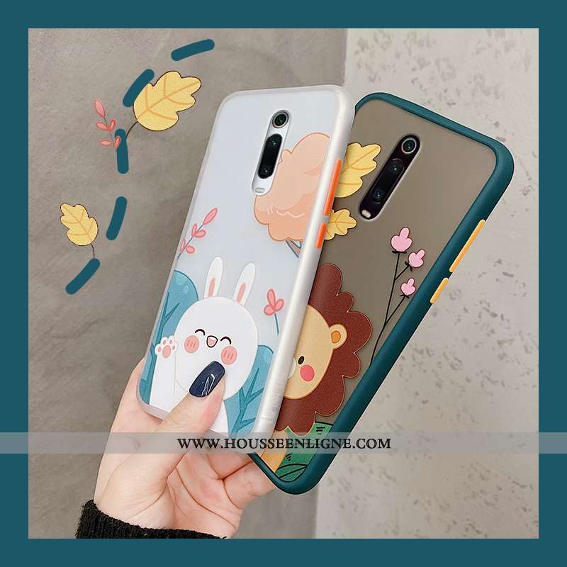 Coque Xiaomi Mi 9t Pro Fluide Doux Protection Dessin Animé Lion Difficile Net Rouge Charmant Bleu
