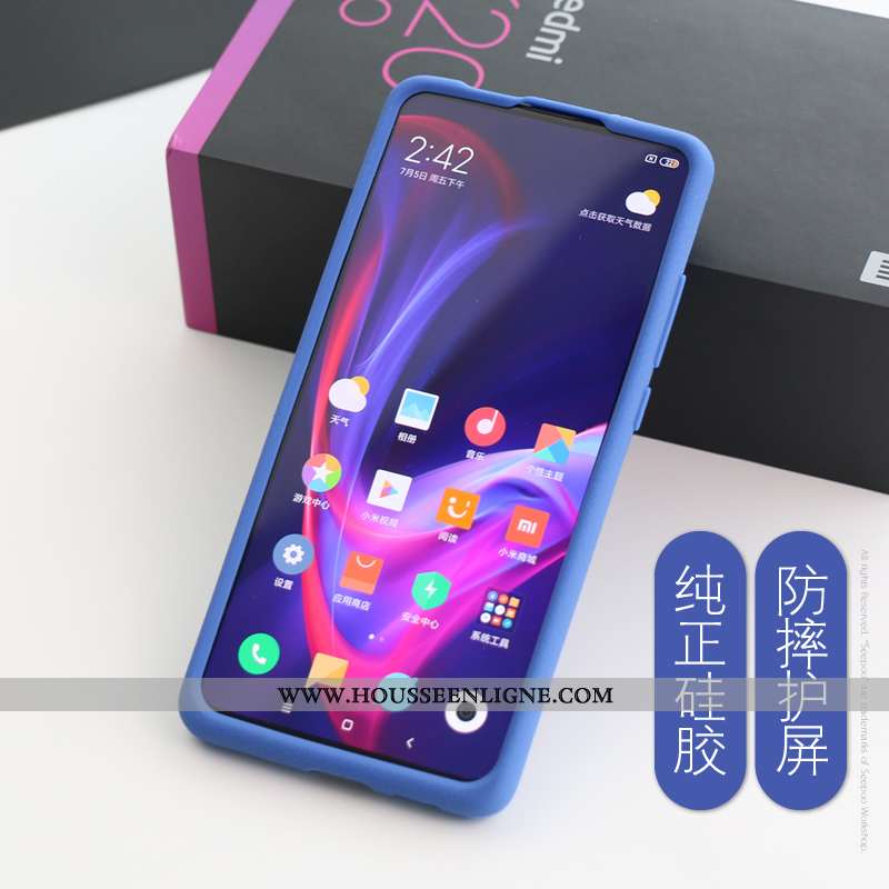 Coque Xiaomi Mi 9t Pro Fluide Doux Silicone Antidérapant Confortable Tout Compris Sentir Bleu