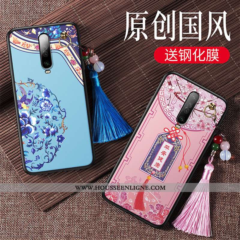 Coque Xiaomi Mi 9t Pro Fluide Doux Silicone Protection Incassable Personnalité Vent Tendance Bleu