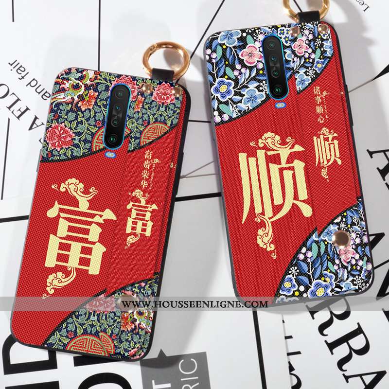 Coque Xiaomi Mi 9t Pro Fluide Doux Silicone Style Chinois Petit Rouge Mémorial