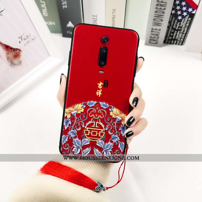 Coque Xiaomi Mi 9t Pro Imprimé Protection Tout Compris Personnalité Rouge Créatif