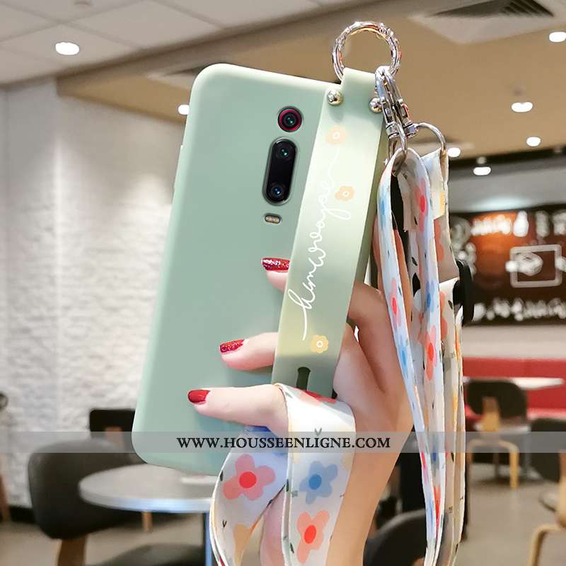 Coque Xiaomi Mi 9t Pro Ornements Suspendus Personnalité Fleur Nouveau Frais Petit Tendance Verte