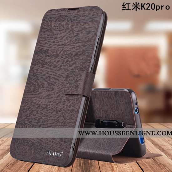 Coque Xiaomi Mi 9t Pro Protection Cuir Téléphone Portable Tout Compris Étui Incassable Rouge