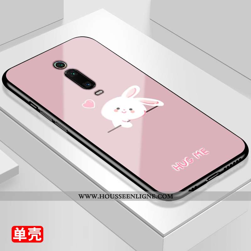 Coque Xiaomi Mi 9t Pro Protection Dessin Animé Étui Tout Compris Rose Téléphone Portable Rouge
