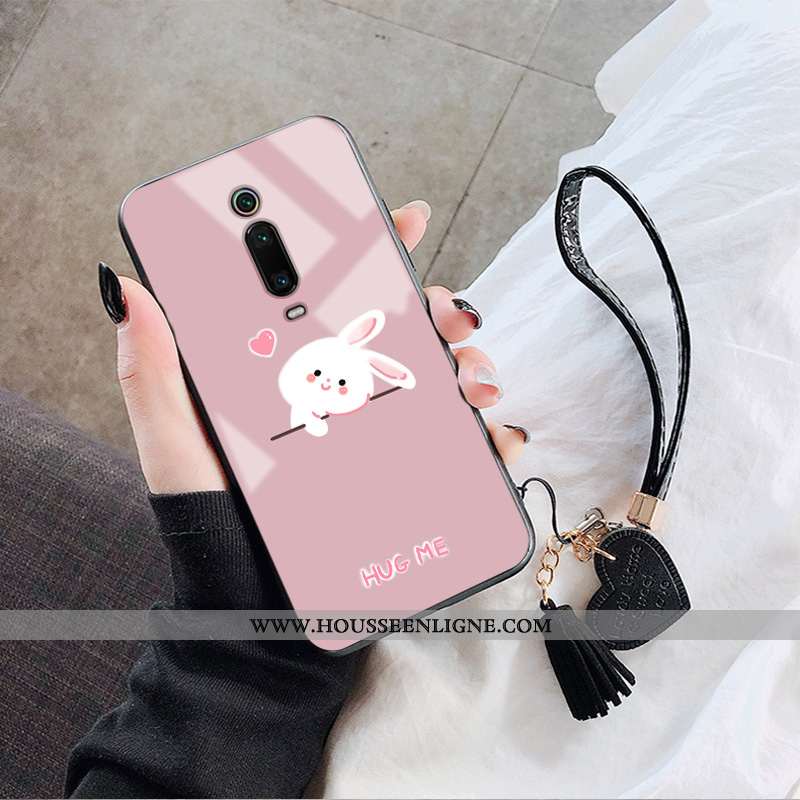 Coque Xiaomi Mi 9t Pro Protection Dessin Animé Étui Tout Compris Rose Téléphone Portable Rouge