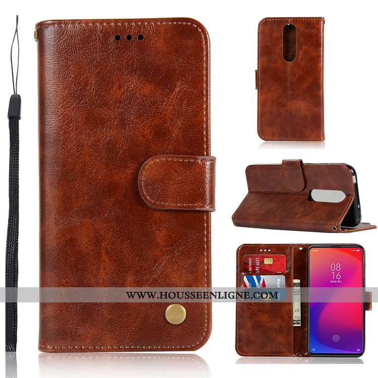 Coque Xiaomi Mi 9t Pro Protection Personnalité Téléphone Portable Étui Incassable Tout Compris Cuir 