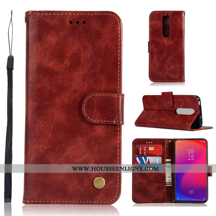 Coque Xiaomi Mi 9t Pro Protection Personnalité Téléphone Portable Étui Incassable Tout Compris Cuir 