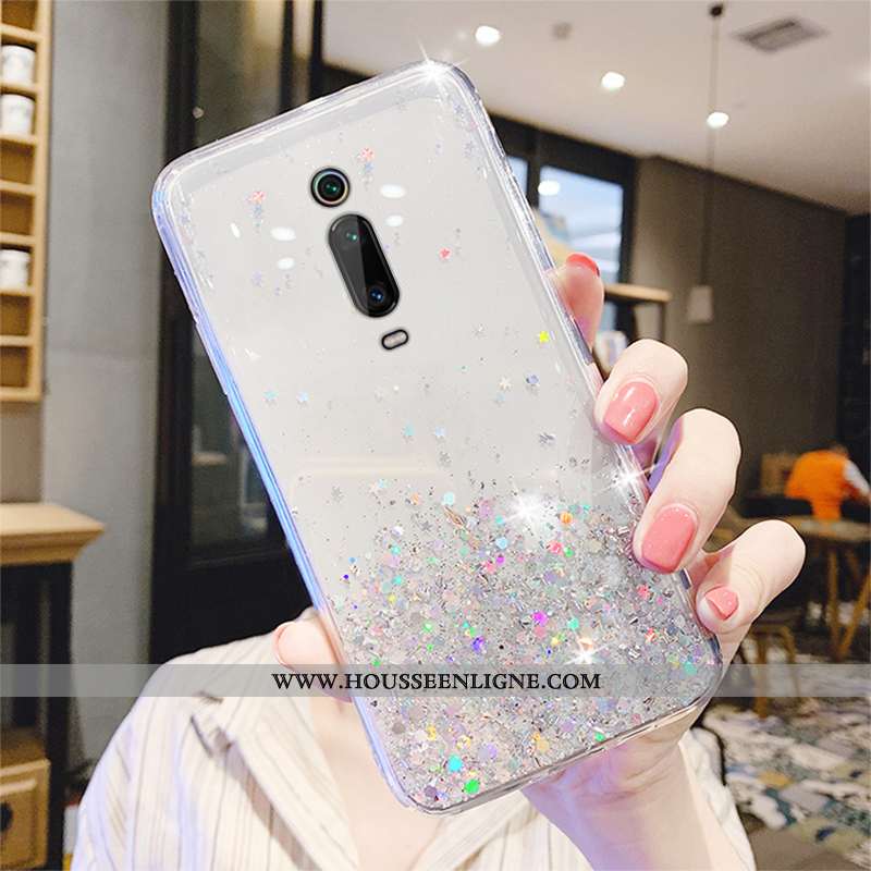 Coque Xiaomi Mi 9t Pro Transparent Personnalité Téléphone Portable Rose Protection Rouge Créatif