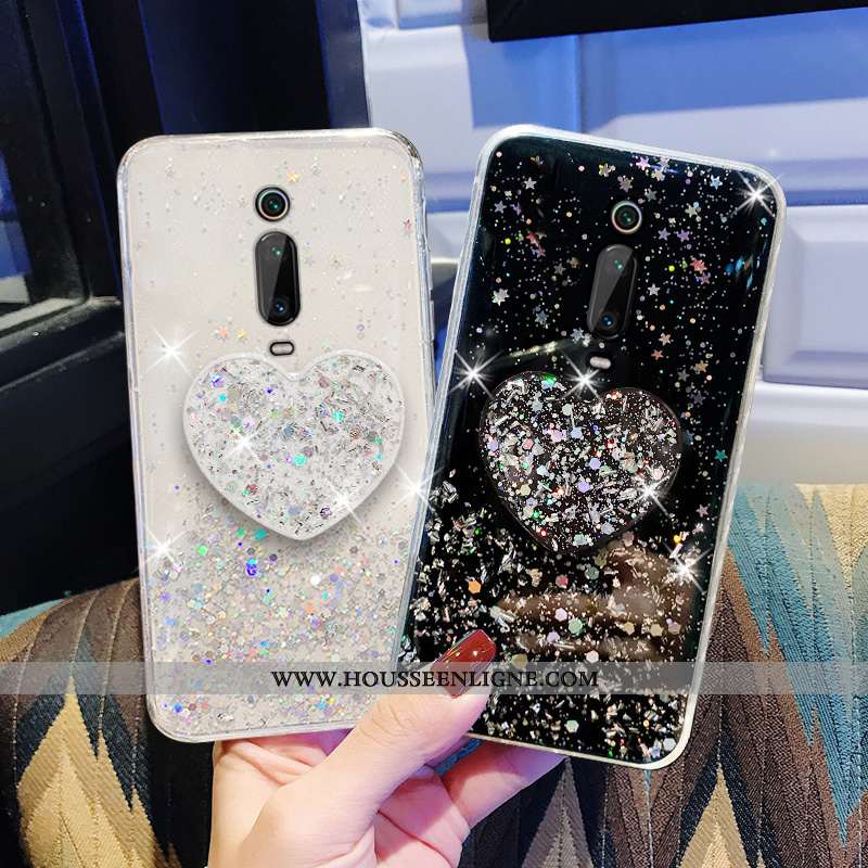 Coque Xiaomi Mi 9t Pro Transparent Personnalité Téléphone Portable Rose Protection Rouge Créatif