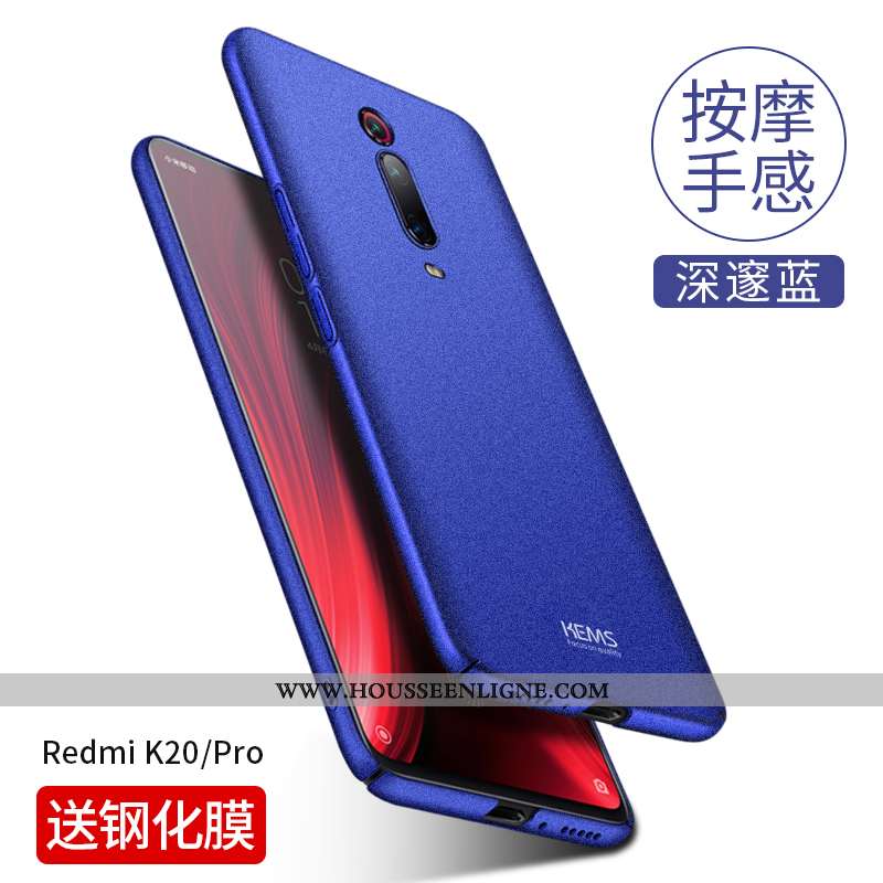 Coque Xiaomi Mi 9t Pro Ultra Tendance Incassable Simple Difficile Délavé En Daim Étui Noir