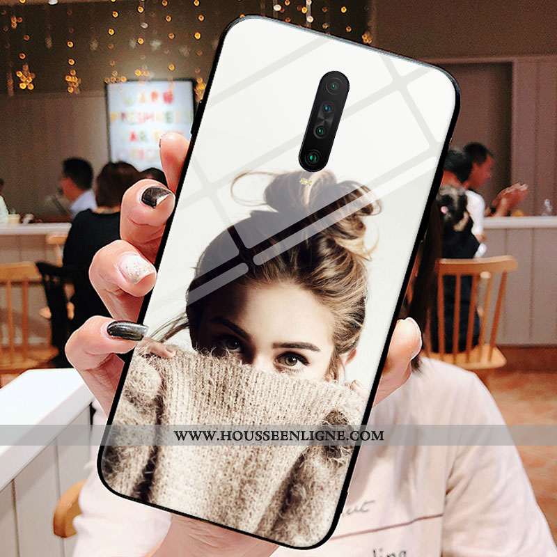 Coque Xiaomi Mi 9t Pro Verre Créatif Noir Art Rouge Europe Vent