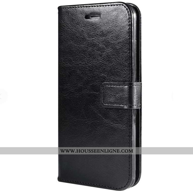 Coque Xiaomi Mi 9t Protection Cuir Noir Petit Rouge Téléphone Portable Housse
