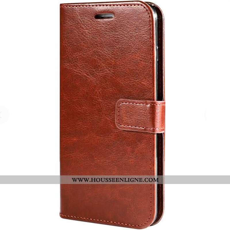 Coque Xiaomi Mi 9t Protection Cuir Noir Petit Rouge Téléphone Portable Housse