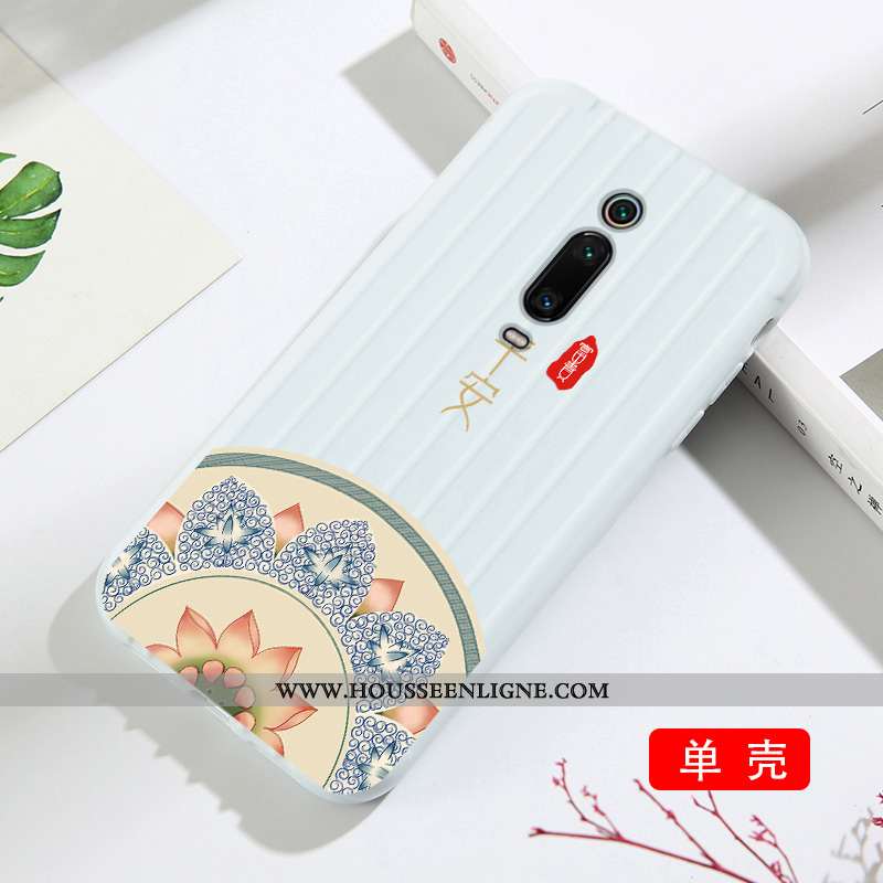 Coque Xiaomi Mi 9t Silicone Tendance Art Membrane Rouge Simple Verte