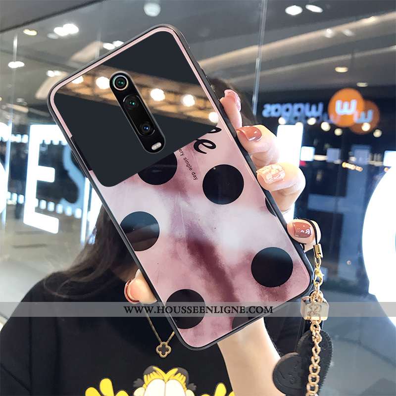 Coque Xiaomi Mi 9t Tendance Mode Amour Étui Verre Mémorial Rose