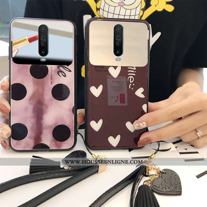 Coque Xiaomi Mi 9t Tendance Mode Amour Étui Verre Mémorial Rose