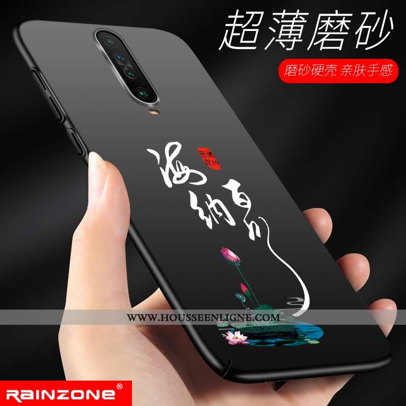 Coque Xiaomi Mi 9t Ultra Légère Rouge Difficile Téléphone Portable Noir Personnalisé