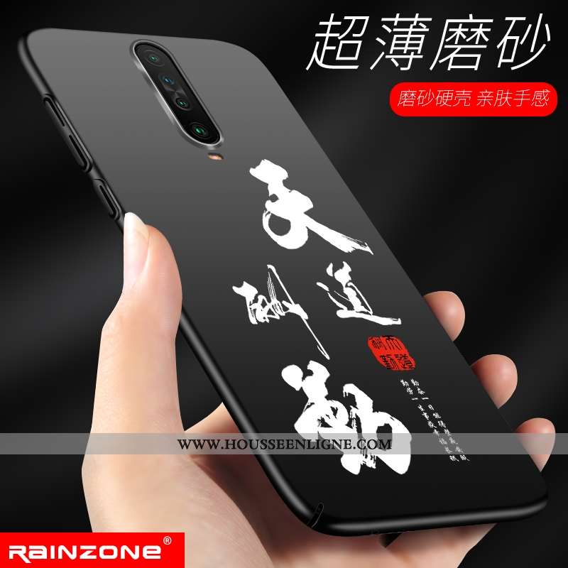 Coque Xiaomi Mi 9t Ultra Légère Rouge Difficile Téléphone Portable Noir Personnalisé