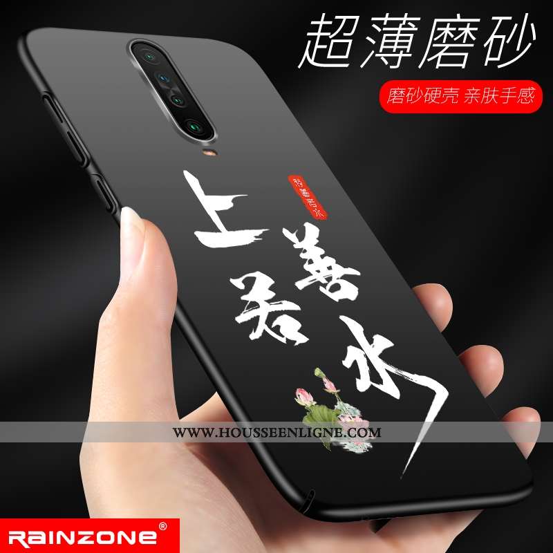 Coque Xiaomi Mi 9t Ultra Légère Rouge Difficile Téléphone Portable Noir Personnalisé