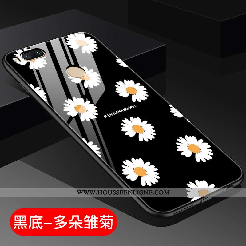 Coque Xiaomi Mi A1 Créatif Tendance Verre Net Rouge Miroir Tout Compris Violet