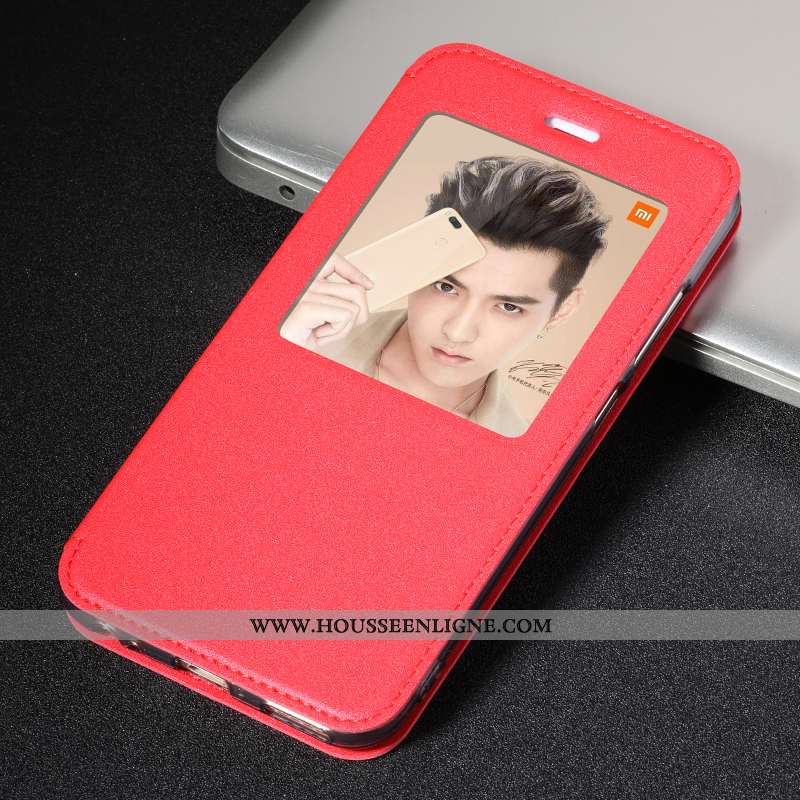 Coque Xiaomi Mi A1 Cuir Silicone Étui Tout Compris Incassable Clamshell Doré