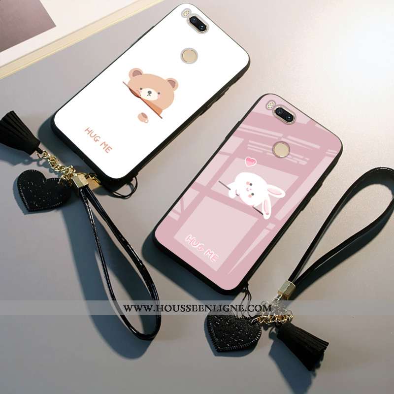 Coque Xiaomi Mi A1 Dessin Animé Protection Téléphone Portable Petit Tout Compris Ours Blanche