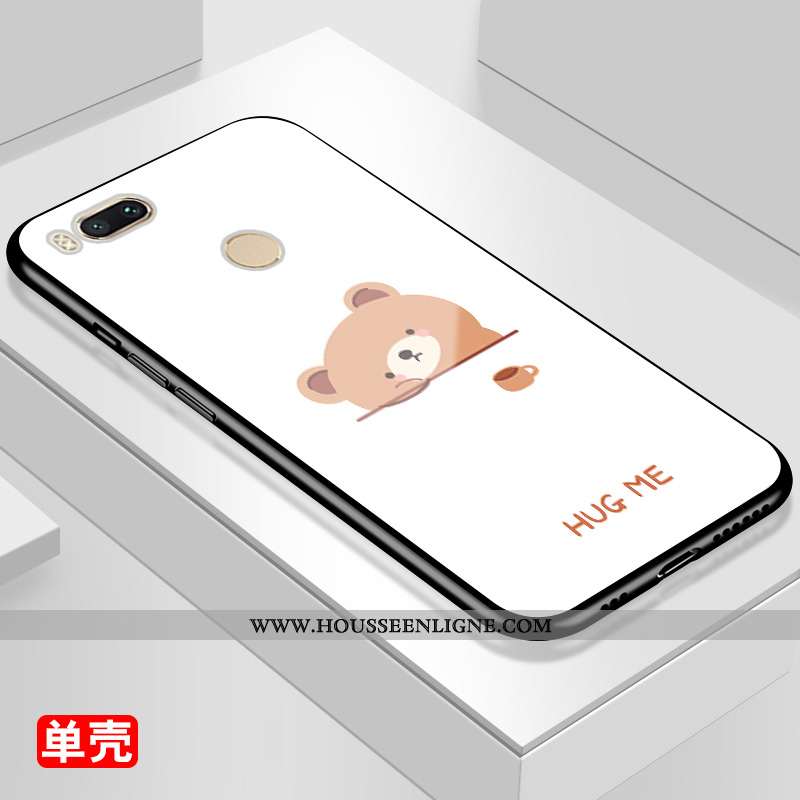 Coque Xiaomi Mi A1 Dessin Animé Protection Téléphone Portable Petit Tout Compris Ours Blanche