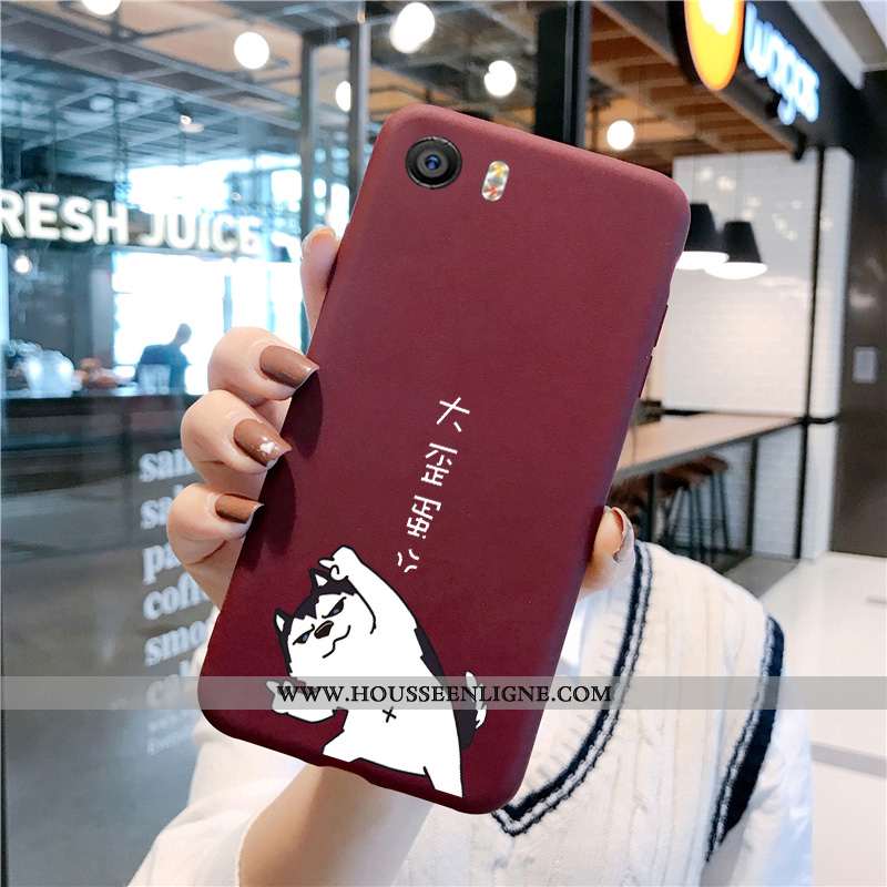 Coque Xiaomi Mi A1 Délavé En Daim Dessin Animé Tout Compris Amoureux Bleu Vin Rouge