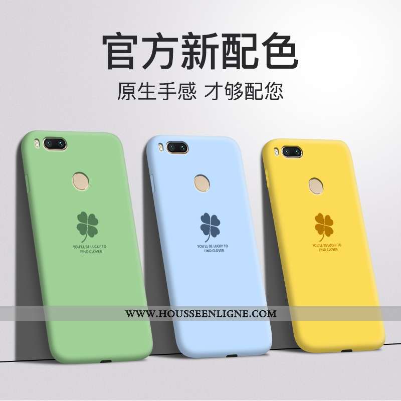 Coque Xiaomi Mi A1 Fluide Doux Silicone Rouge Amoureux Personnalité Incassable