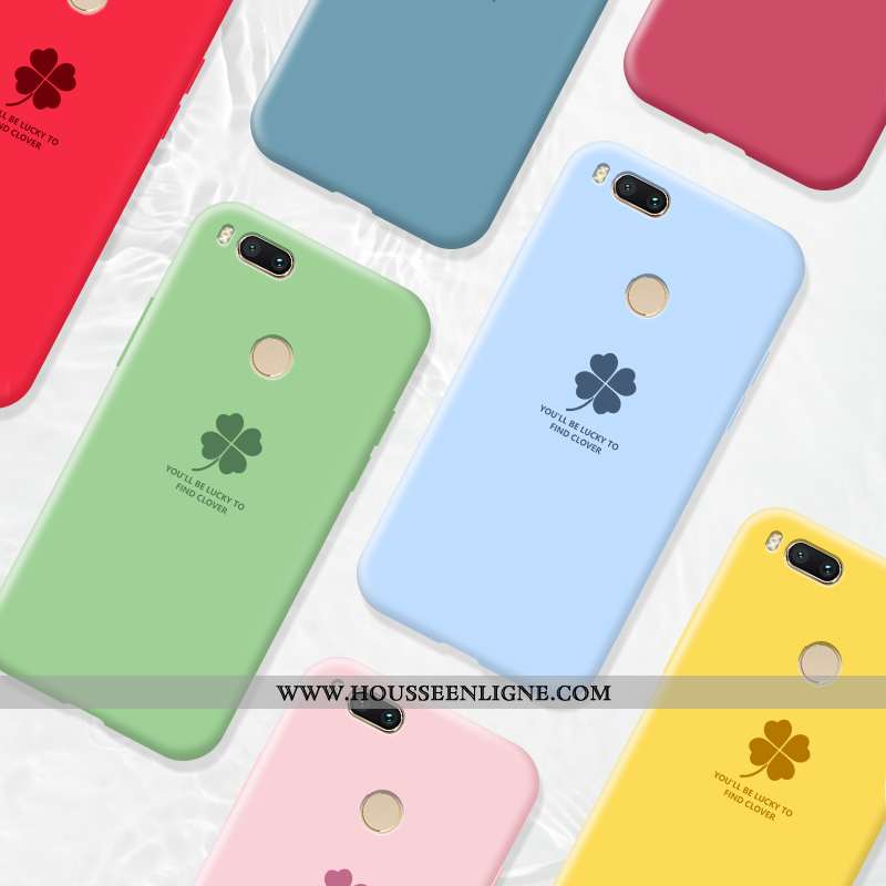 Coque Xiaomi Mi A1 Fluide Doux Silicone Rouge Amoureux Personnalité Incassable