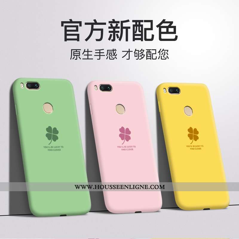 Coque Xiaomi Mi A1 Fluide Doux Silicone Rouge Amoureux Personnalité Incassable