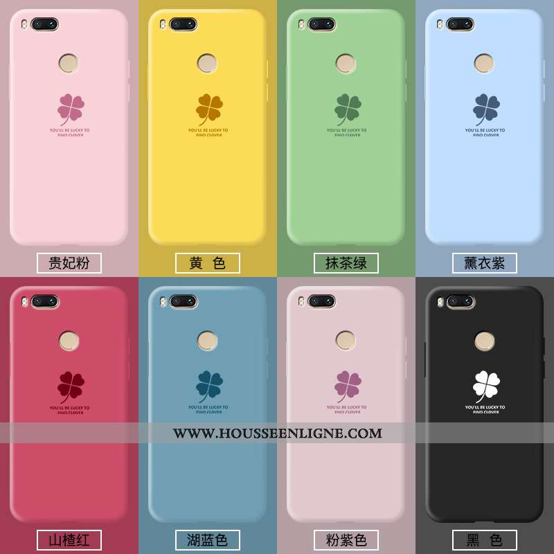 Coque Xiaomi Mi A1 Fluide Doux Silicone Rouge Amoureux Personnalité Incassable