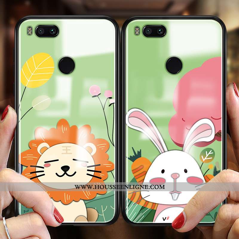Coque Xiaomi Mi A1 Ornements Suspendus Dessin Animé Petit Téléphone Portable Tout Compris Verre Prot