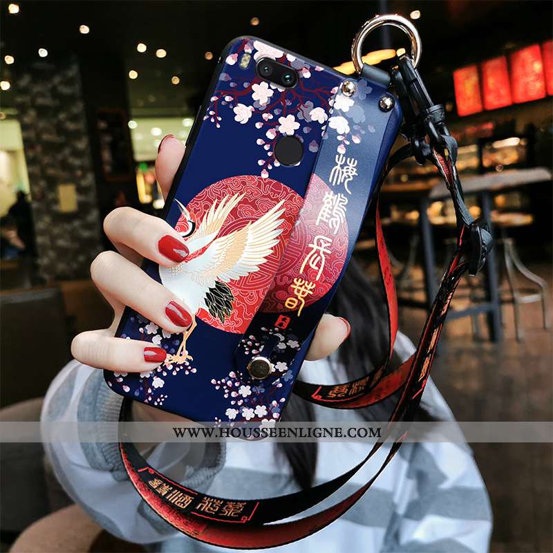 Coque Xiaomi Mi A1 Ornements Suspendus Personnalité Créatif Fluide Doux Rouge Étui