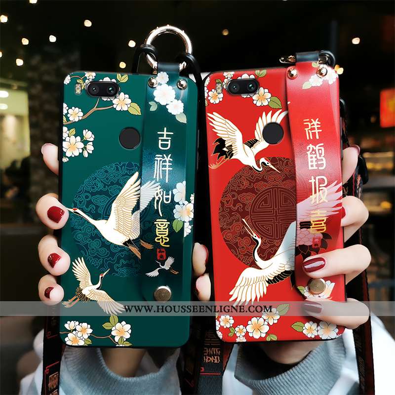 Coque Xiaomi Mi A1 Ornements Suspendus Personnalité Créatif Fluide Doux Rouge Étui
