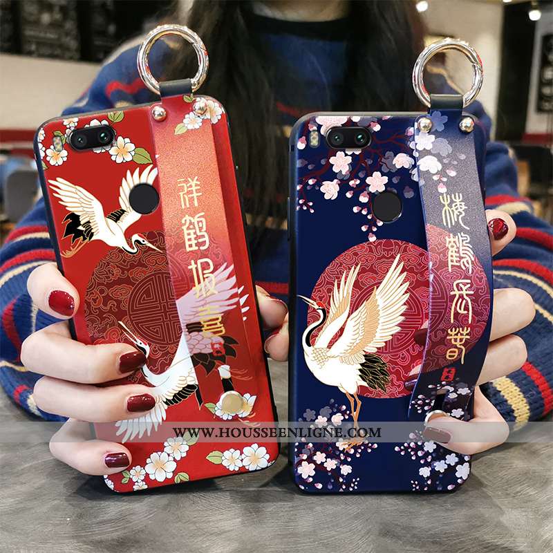 Coque Xiaomi Mi A1 Ornements Suspendus Personnalité Créatif Fluide Doux Rouge Étui