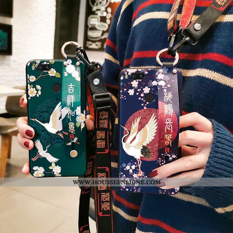 Coque Xiaomi Mi A1 Ornements Suspendus Personnalité Créatif Fluide Doux Rouge Étui